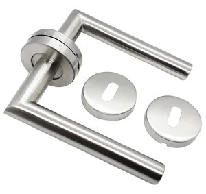 PICAPORTE RECTO DOBLE BALANCIN ACERO INOX.