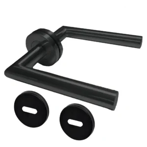 PICAPORTE RECTO DOBLE BALANCIN NEGRO